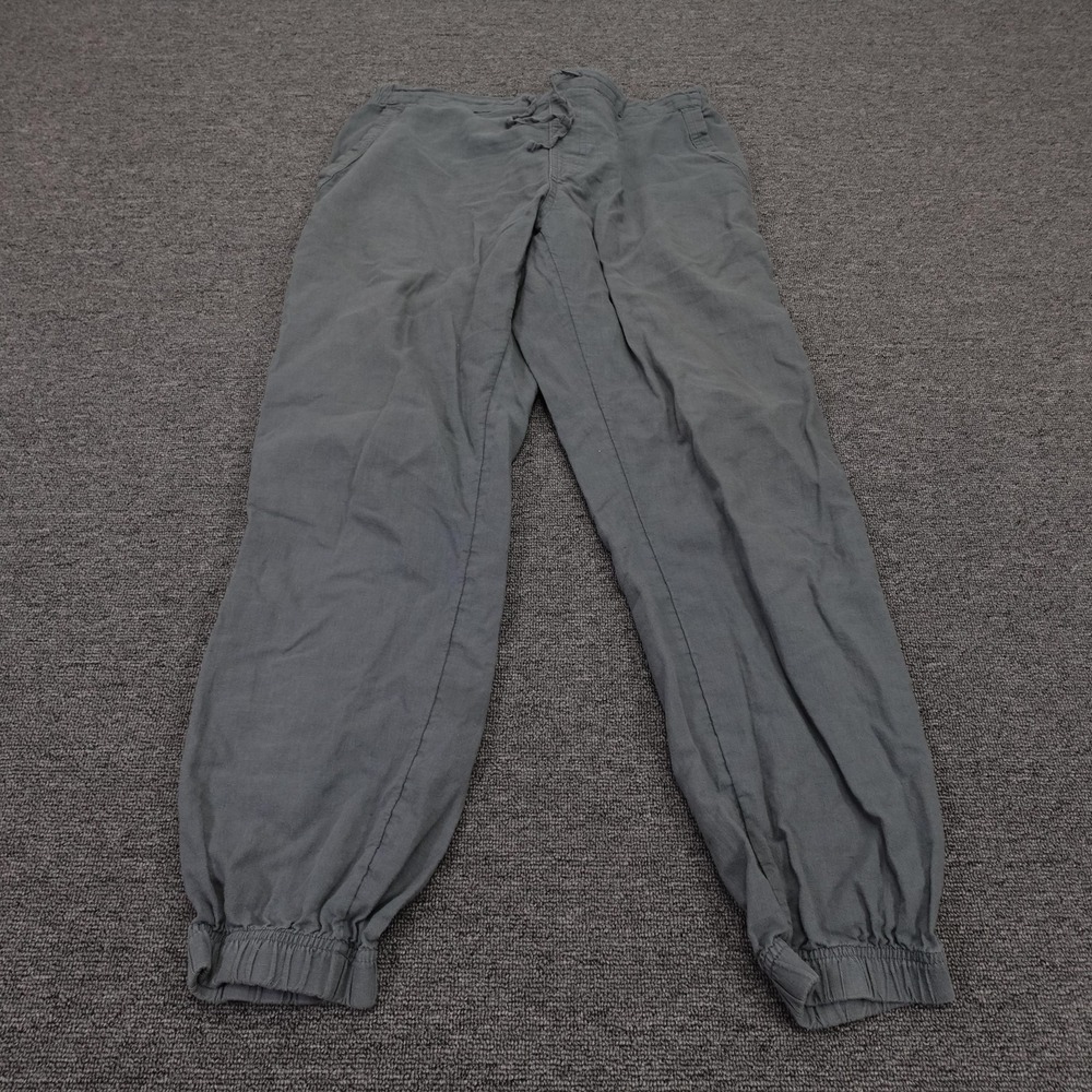 Pact Pants Mens 33x30 Gray Jogger Elastic Waist Cuffed Hemp Casual Canvas